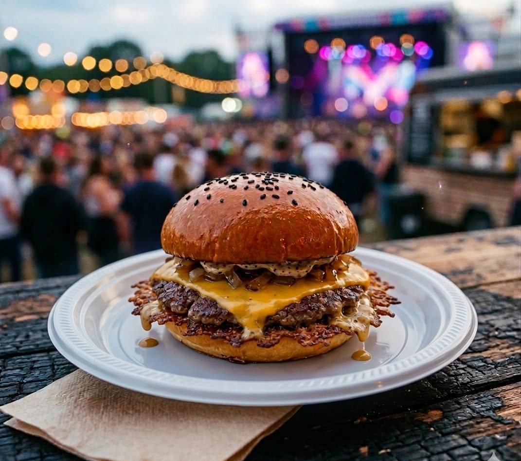 TFFC premium food truck serving gourmet finger food at an outdoor event