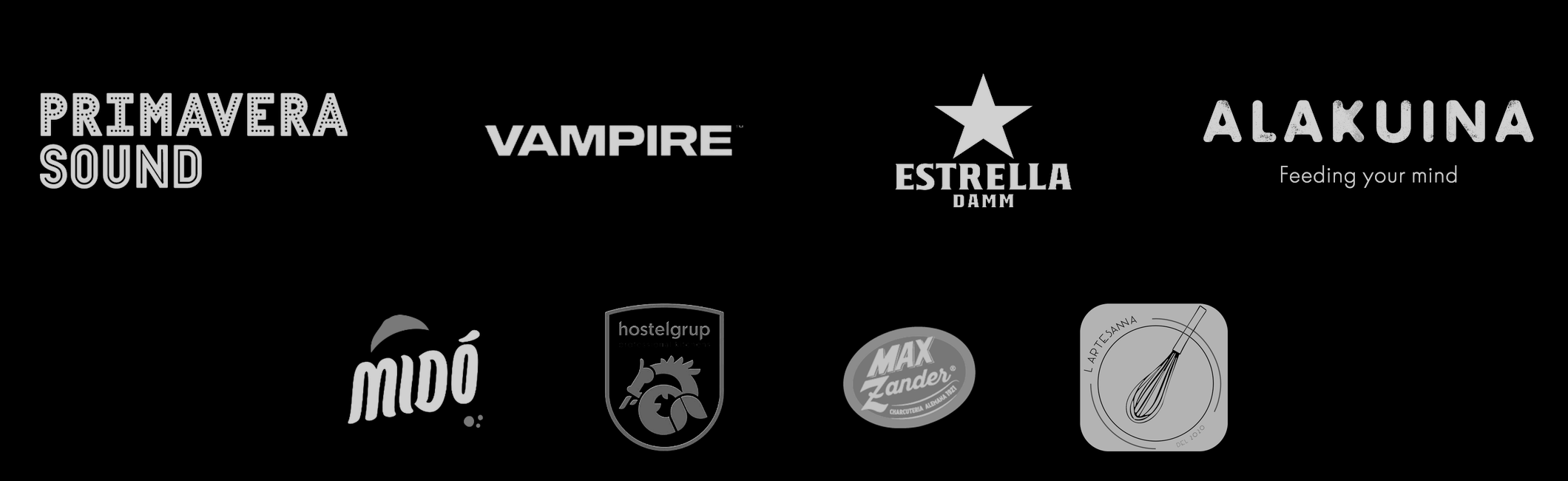 Strategic partners: Primavera Sound, Vampire, Estrella Damm, Alakuina, Max Zander, Mid&oacute;, Hostelgrup, L&rsquo;Artesanna